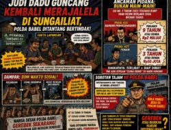 JUDI DADU GUNCANG KEMBALI MERAJALELA DI SUNGAILIAT, POLDA BABEL DITANTANG BERTINDAK