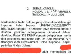 Kandas di Bareskrim Skenario Kriminalisasi Frida Gunaidi Terhadap Dr. Andi Kusuma Resmi Layu Sebelum Berkembang
